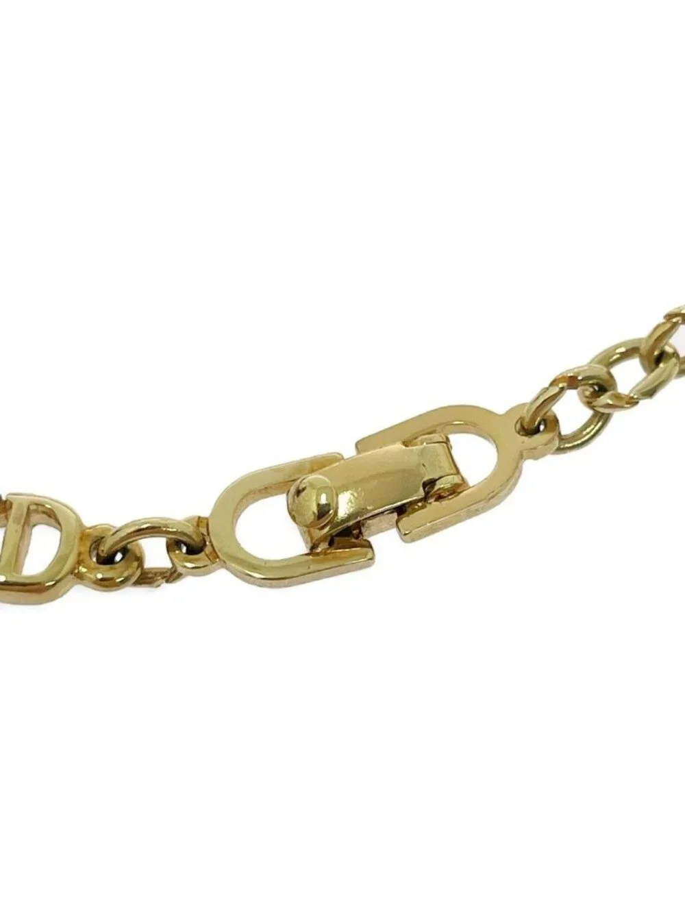 Dior CD Logo Blurscuffs Cut Gold Bracelet